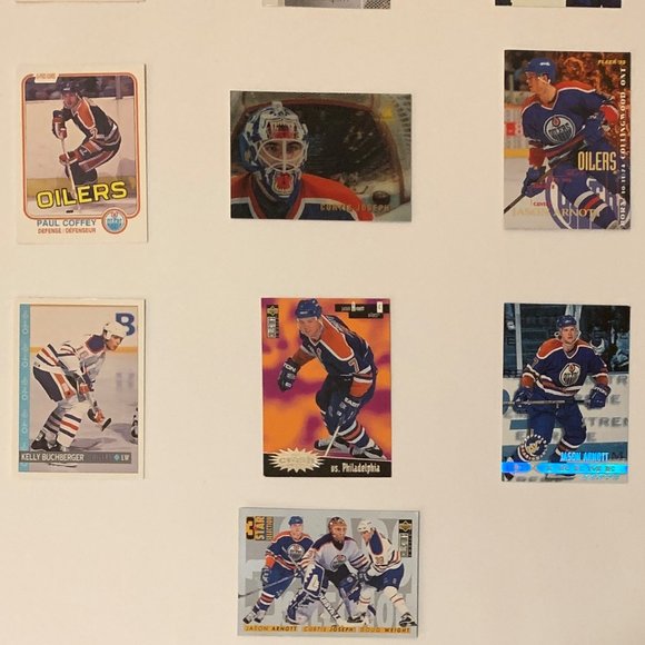Edmonton Oilers Vintage NHL Hockey Cards - Lot of 19 w/ Coffey, Messier, Arnott+ - Picture 6 of 7